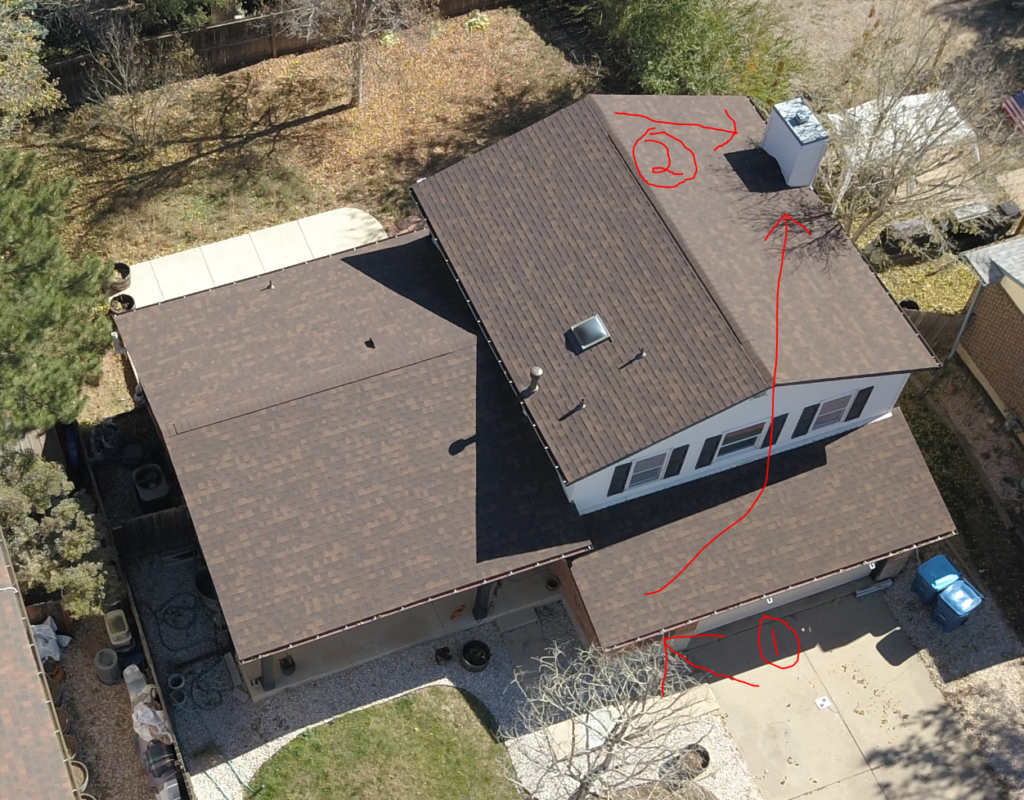 Proposed placement of ADS-B antenna on chimney