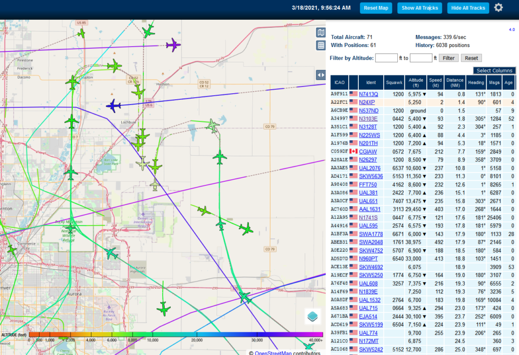 piaware updated antenna KDEN focus