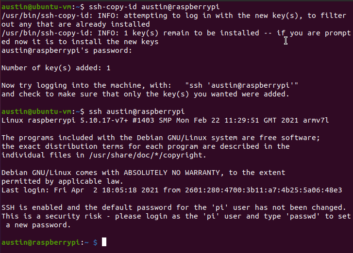 mac terminal commands for ssh